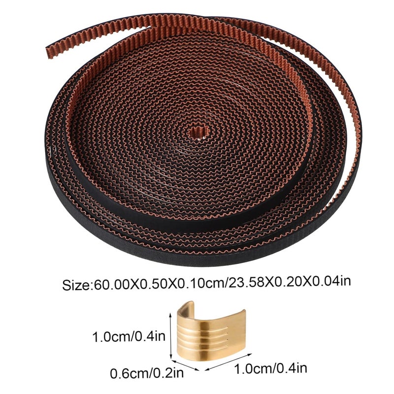 3 مجموعات من إكسسوارات الحزام المطاطي المفتوحة ذات مشبك التوقيت CNC مقاس متوسط 3 قطع - Image 4